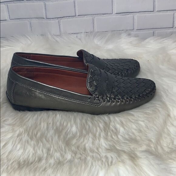 Robert Zur Petra Grey Leather Plug Mocassin Sz 9.5 - Picture 5 of 7